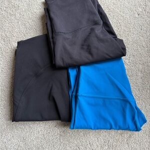 lululemon athletica Black and Blue Leggings